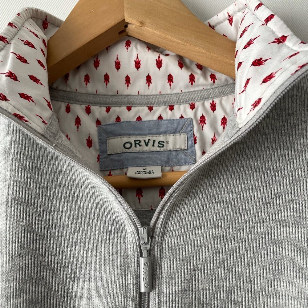 Orvis Sandy Point Women's Pullover Sweatshirt Sweater Zip - Medium View 3